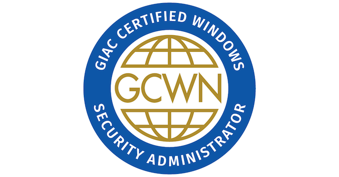 GIAC Certified Windows Security Administrator (GCWN) - Credly