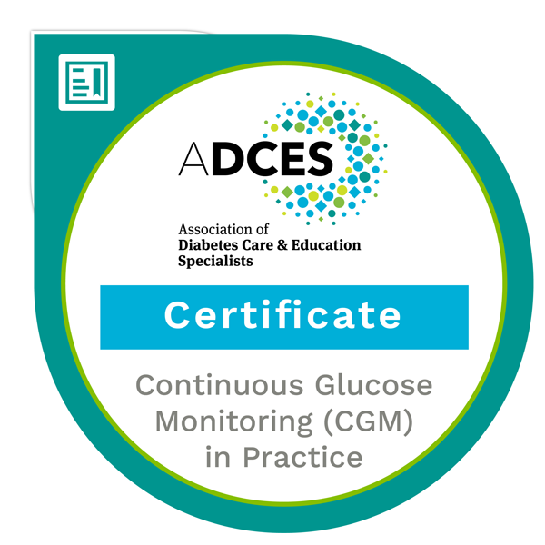 Putting Continuous Glucose Monitoring (CGM) into Practice Certificate