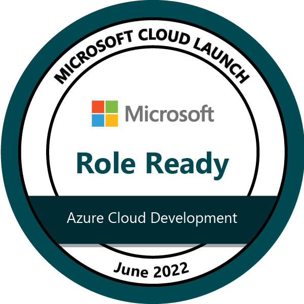 Microsoft Cloud Launch—Role Ready—Microsoft Azure Cloud Developer—June