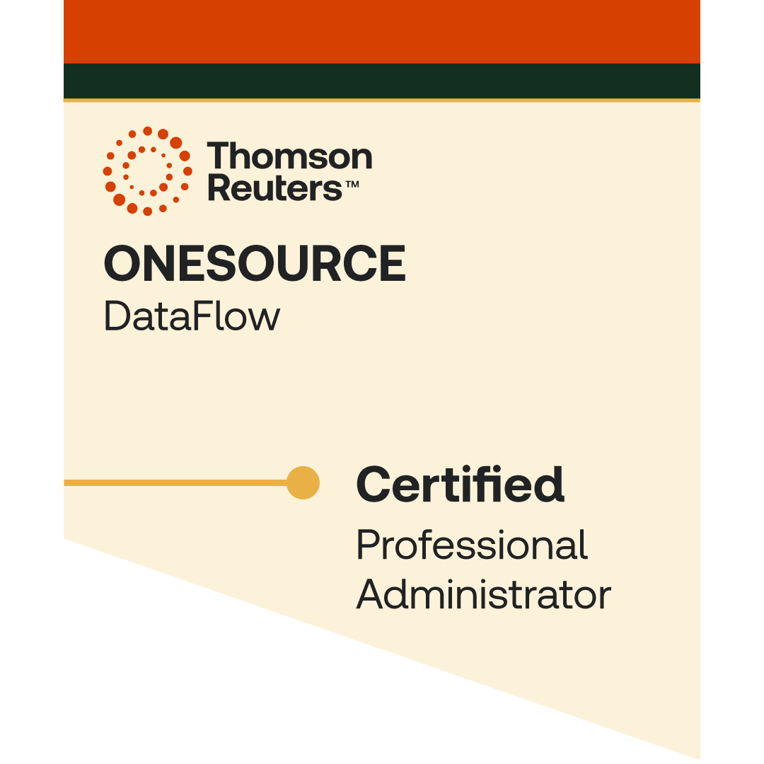 ONESOURCE DataFlow Professional Administrator Certification