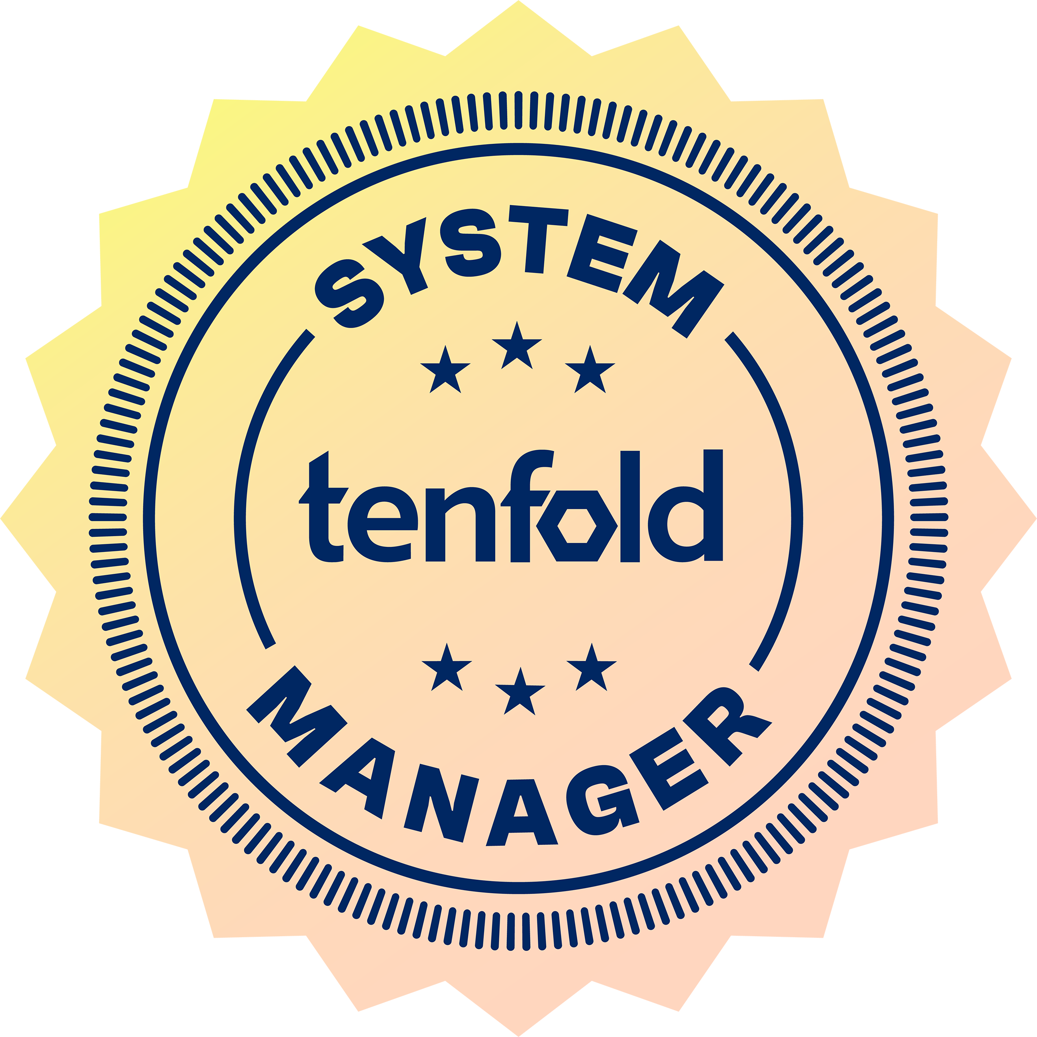 tenfold Certified System Manager