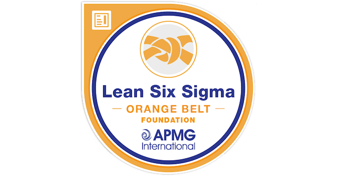 Lean Six Sigma Orange Belt - Credly