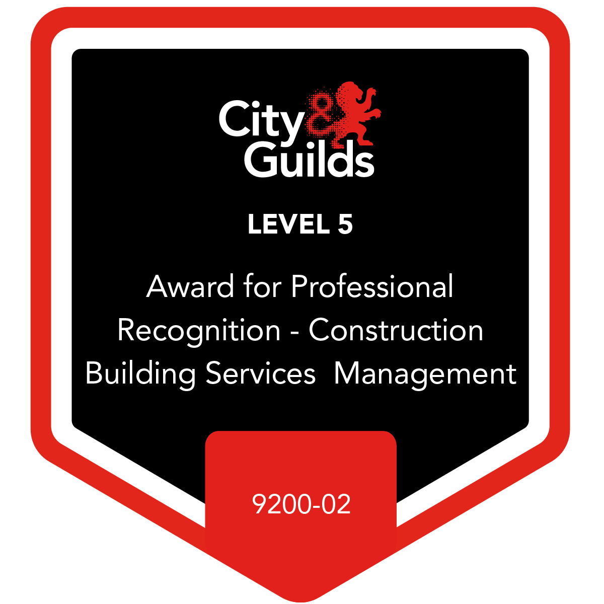 Level 5 Award for Professional Recognition - Construction Building Services Management - 9200-02