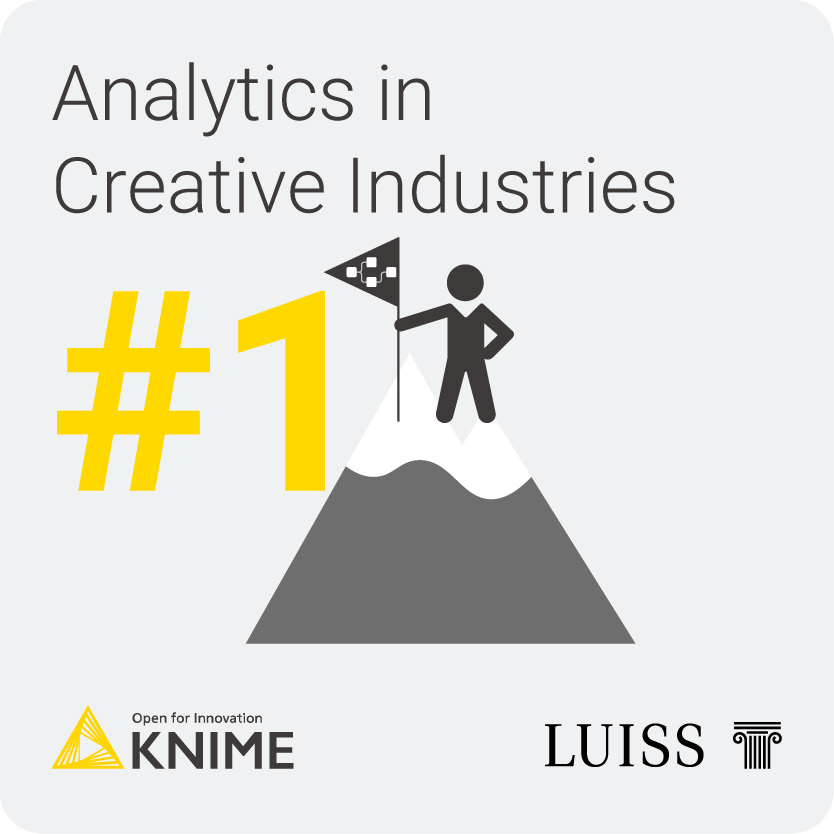 1st Place in the Business & Marketing Analytics Challenge “Analytics in Creative Industries” with KNIME - Fall 2021