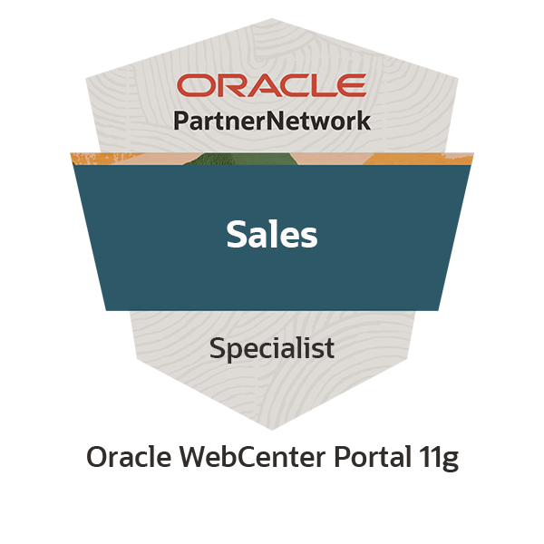 Oracle WebCenter Portal 11g Sales Specialist