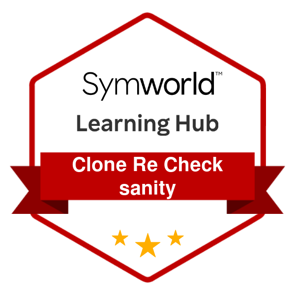 Clone Re Check sanity