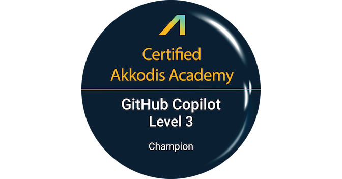 GitHub Copilot Level 3 - Champion - Credly