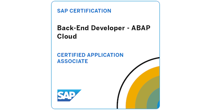 SAP Certified Associate - Back-End Developer - ABAP Cloud - Credly