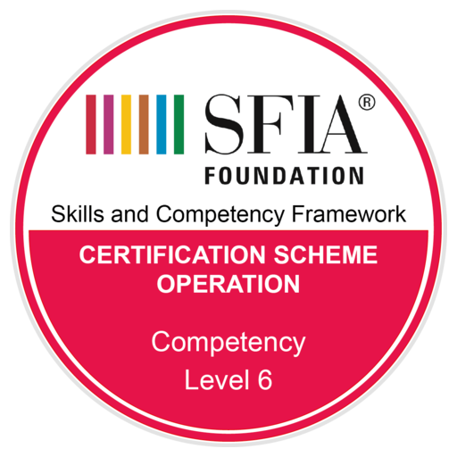 Certification Scheme Operation Competency Level 6 Credly