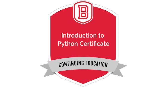 Introduction to Python Certificate - Credly