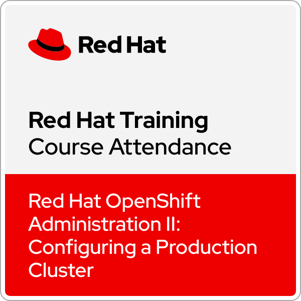 Red Hat OpenShift Administration II: Configuring a Production Cluster (DO280) - Ver. 4.5