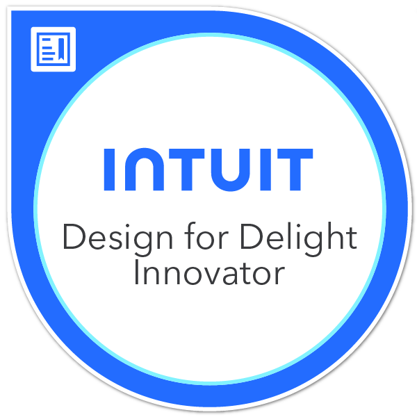 Intuit Design for Delight Innovator (ACE 25)