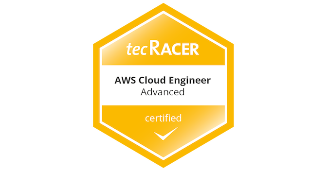 tecRacer Certified AWS Cloud Engineer - Advanced - Credly
