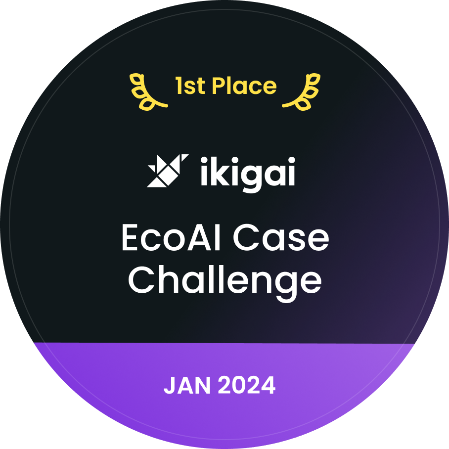 EcoAI Badge: 1st Place