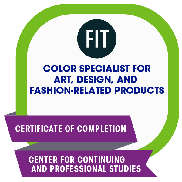 Color Specialist for Art, Design and FashionRelated Products Credly