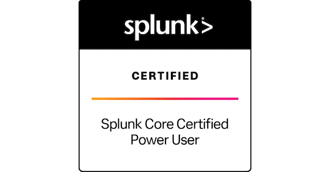 Splunk Core Certified Power User Credly