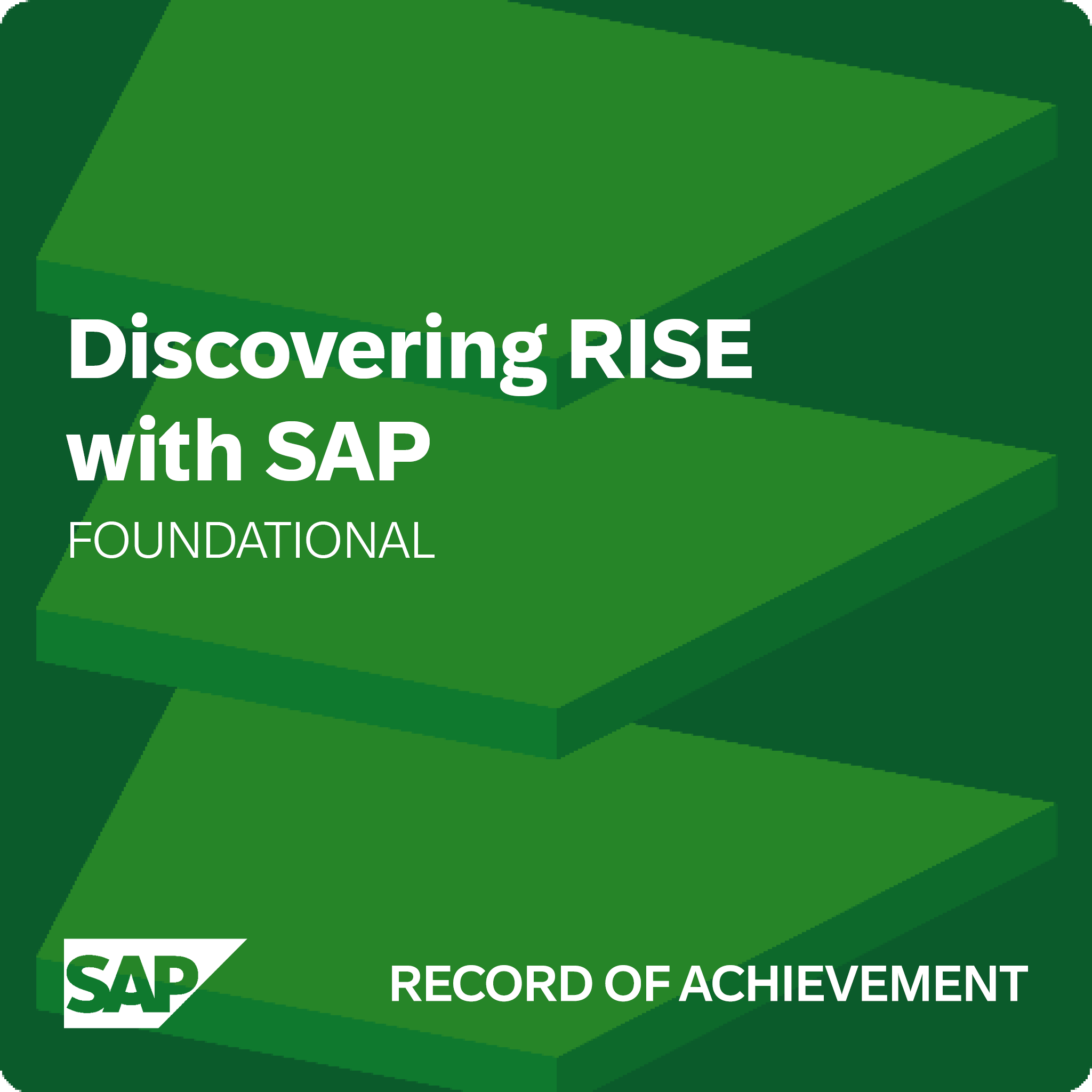 Sap Rise Icon. Download Discovering RISE with SAP - Record of Achievement - Credly