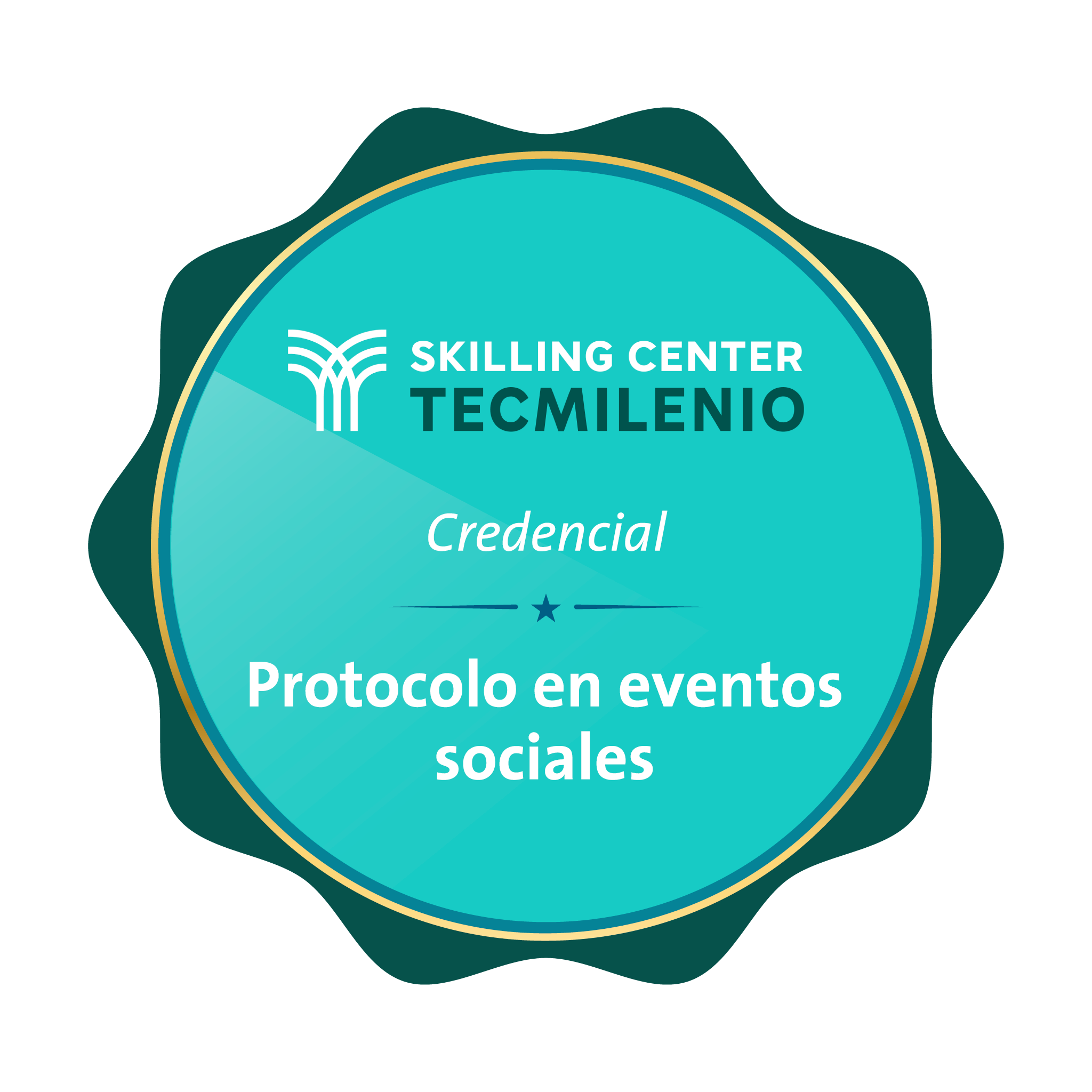 Credencial Protocolo en eventos sociales