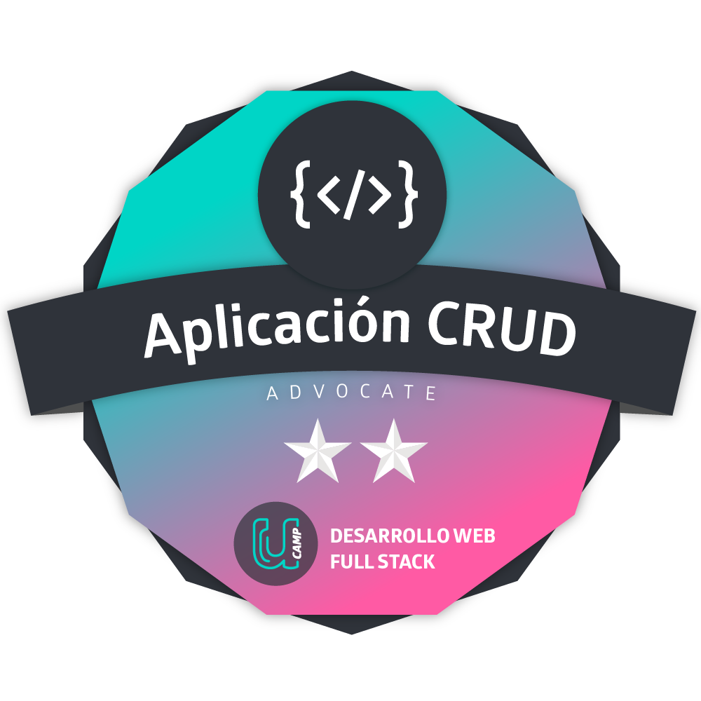 Aplicación CRUD - Sobresaliente