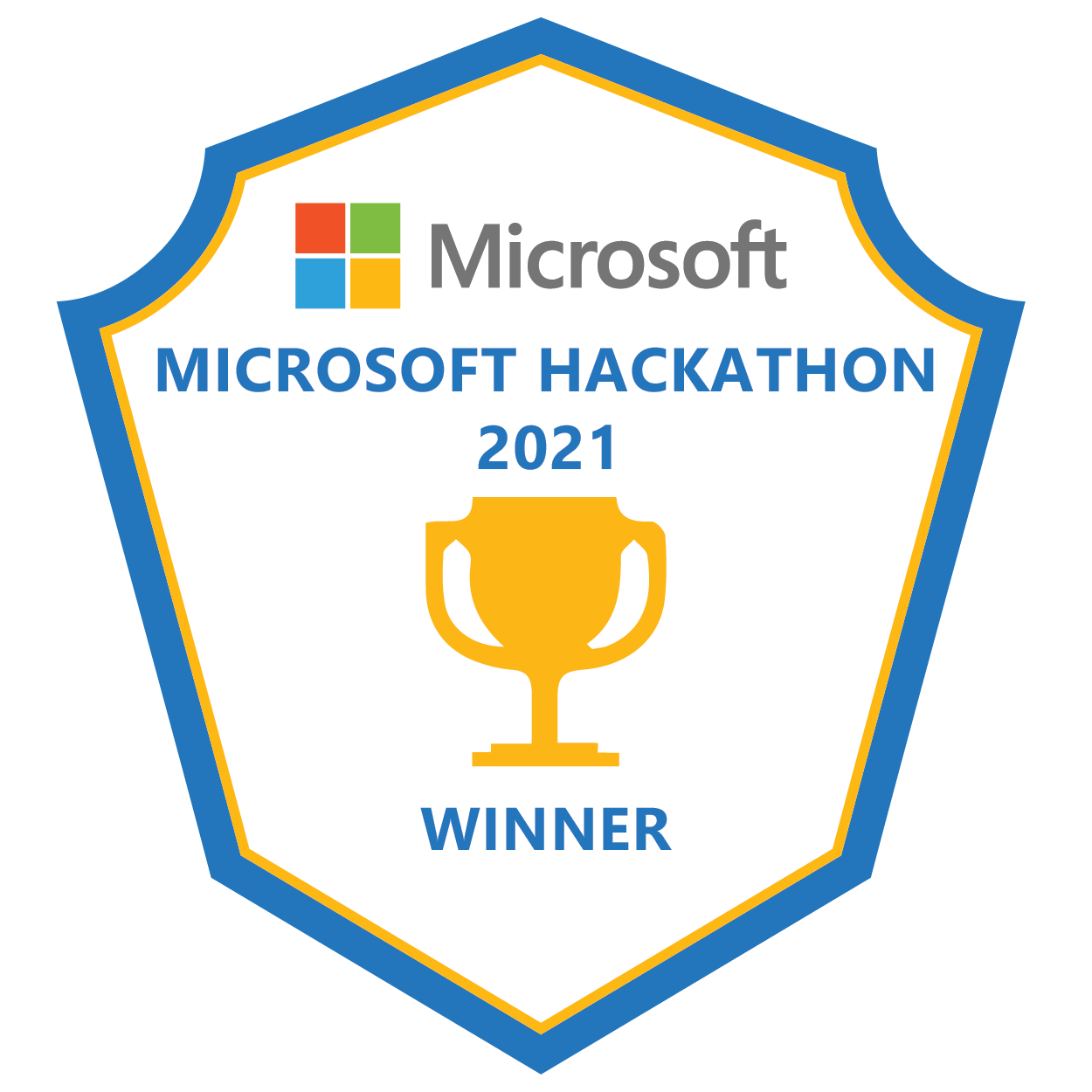Microsoft Hackathon 2021 - Winner - Credly