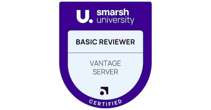 Smarsh Certified Vantage Server Basic Reviewer - Credly