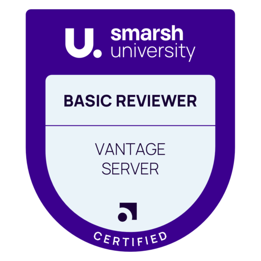 Smarsh Certified Vantage Server Basic Reviewer - Credly