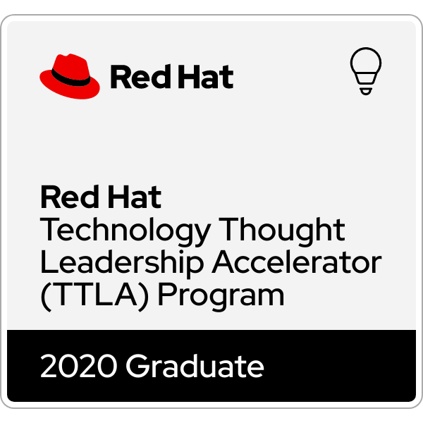 2020 Red Hat Technology Thought Leadership Accelerator Graduate
