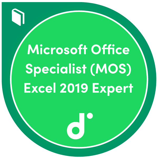 Participation au cours : Microsoft Office Specialist (MOS) Excel 2019 Expert