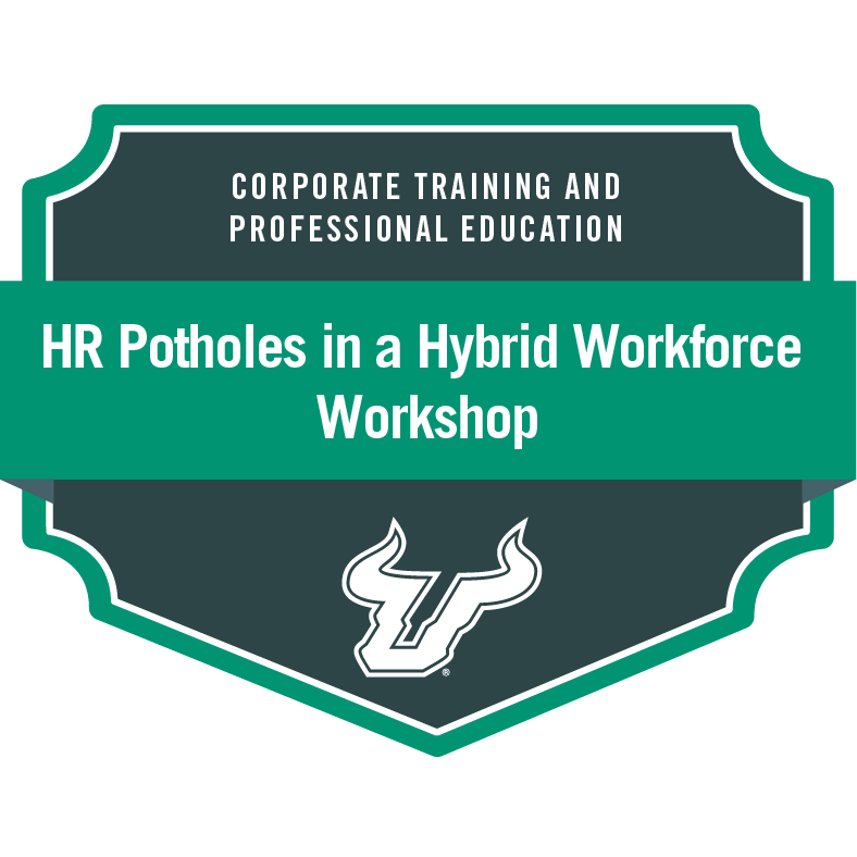 HR Potholes in a Hybrid Workforce Workshop Badge