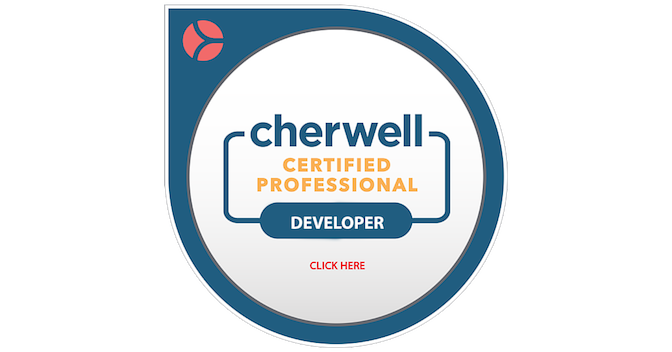 Cherwell Certified Professional Developer - Credly