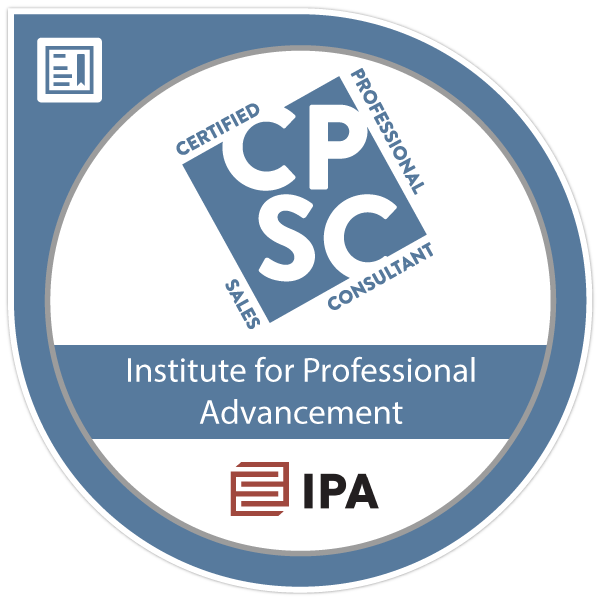 Certified Professional Sales Consultant (CPSC) Credly