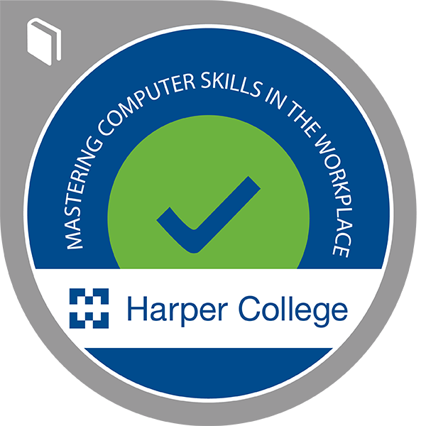 Mastering Computer Skills in The Workplace Badge