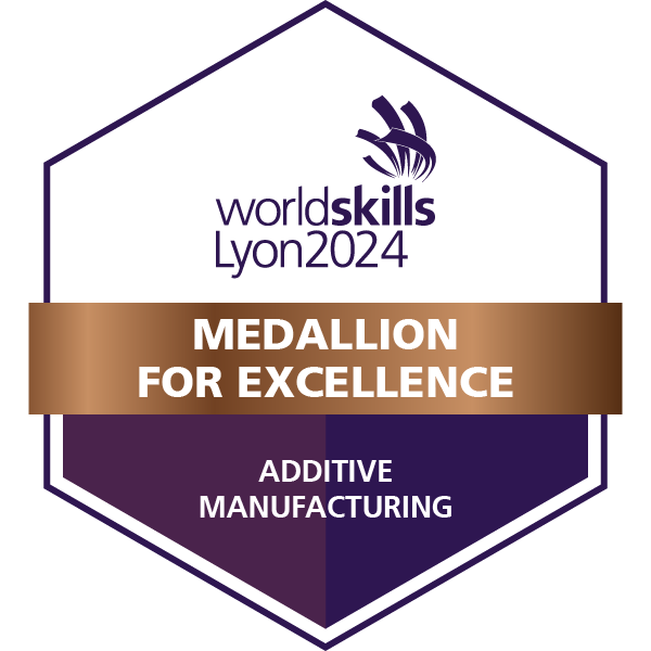 WorldSkills Lyon 2024 - Medallion for Excellence - Additive Manufacturing