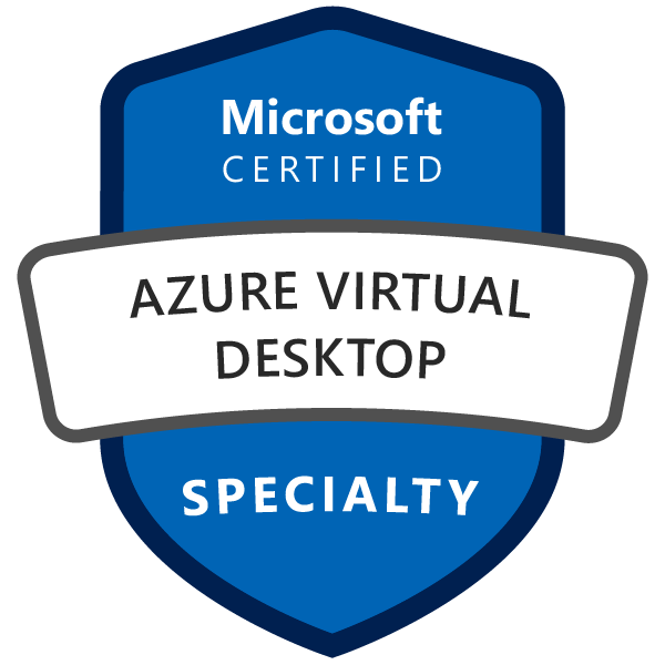 Microsoft Certified Azure Virtual Desktop Specialty Credly