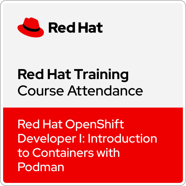 Red Hat OpenShift Developer I: Introduction to Containers with Podman (DO188) - Ver. 4.10