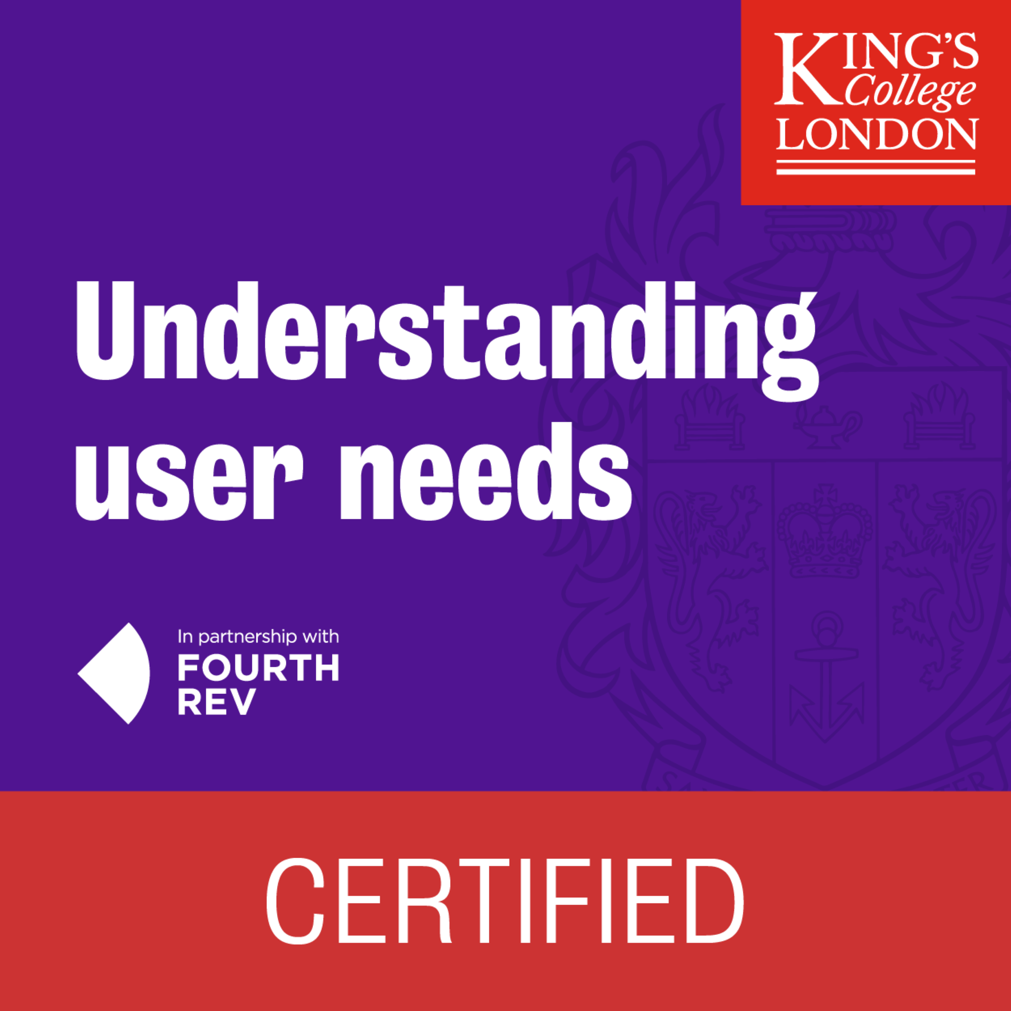 Kings College London UX Design Career Accelerator: Understanding user needs