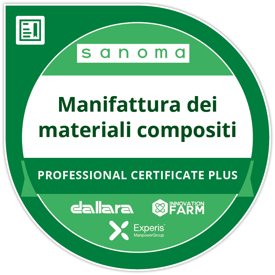 Patentino per operatore specializzato dei materiali compositi PLUS