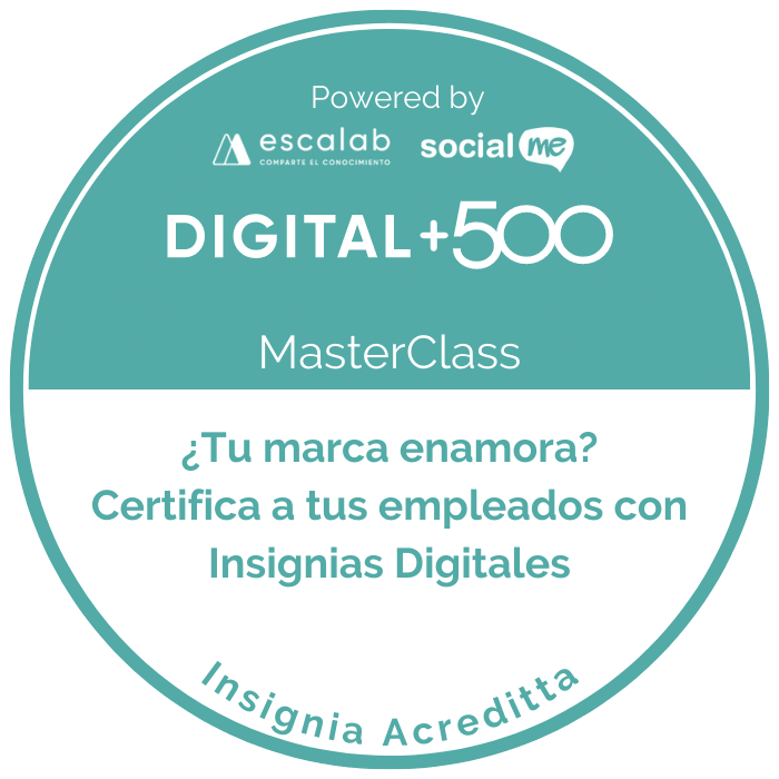 Speaker de la MasterClass: ¿Tu marca enamora? Certifica a tus empleados con Insignias Digitales