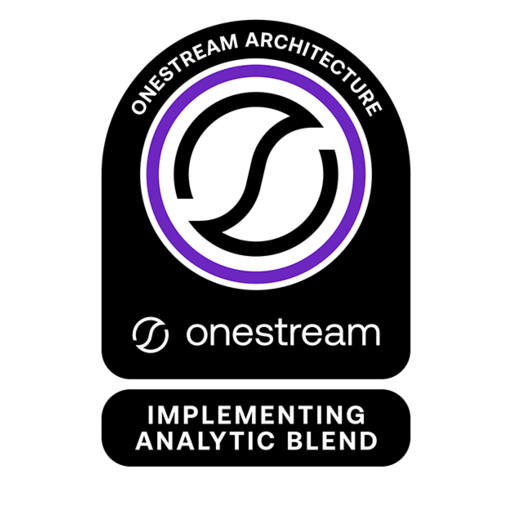 OneStream Architecture: Implementing Analytic Blend - Credly