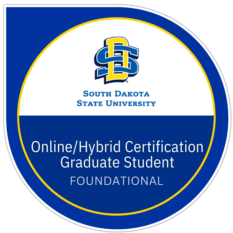 Online/Hybrid Instructor Certification - Graduate Student