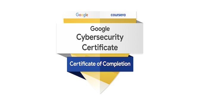 Google Cybersecurity Badge