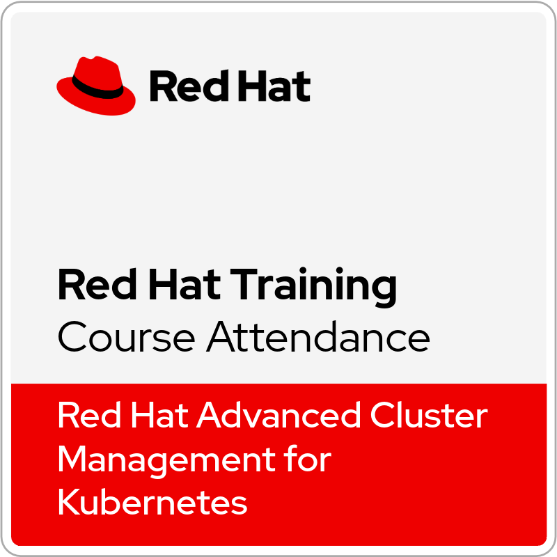 Multicluster Management with Red Hat Advanced Cluster Management for Kubernetes (DO432) - Ver. 2.13