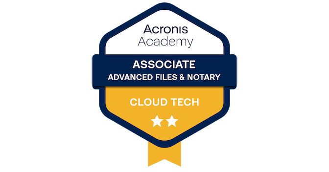 Cloud Tech Associate Advanced Files and Notary - Credly