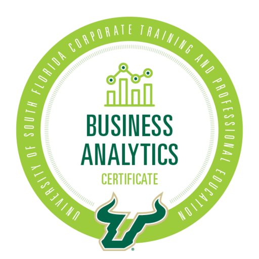 Usf business analytics certificate credly
