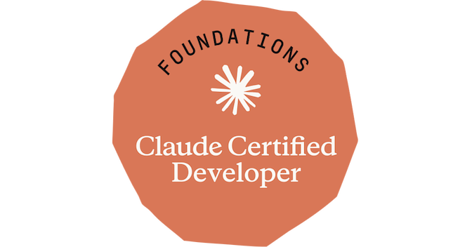 Claude Certified Developer - Foundations badge