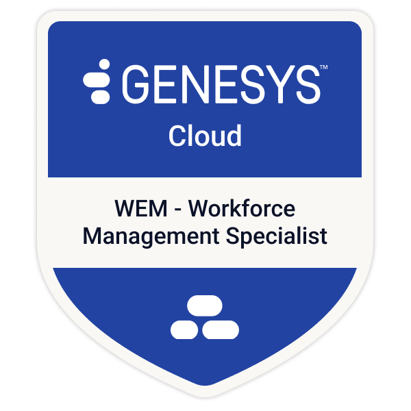 Genesys Cloud CX: Workforce Management Certification