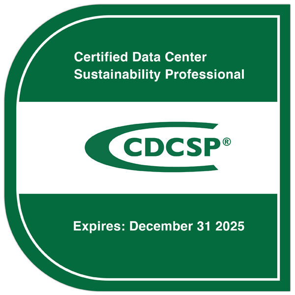 Certified Data Center Sustainability Professional (CDCSP®)