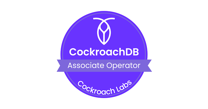 CockroachDB Associate Operator - Credly