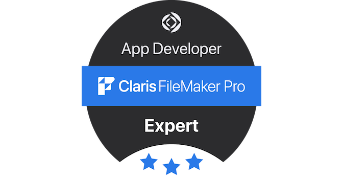 App Developer for Claris FileMaker Pro Expert - Credly