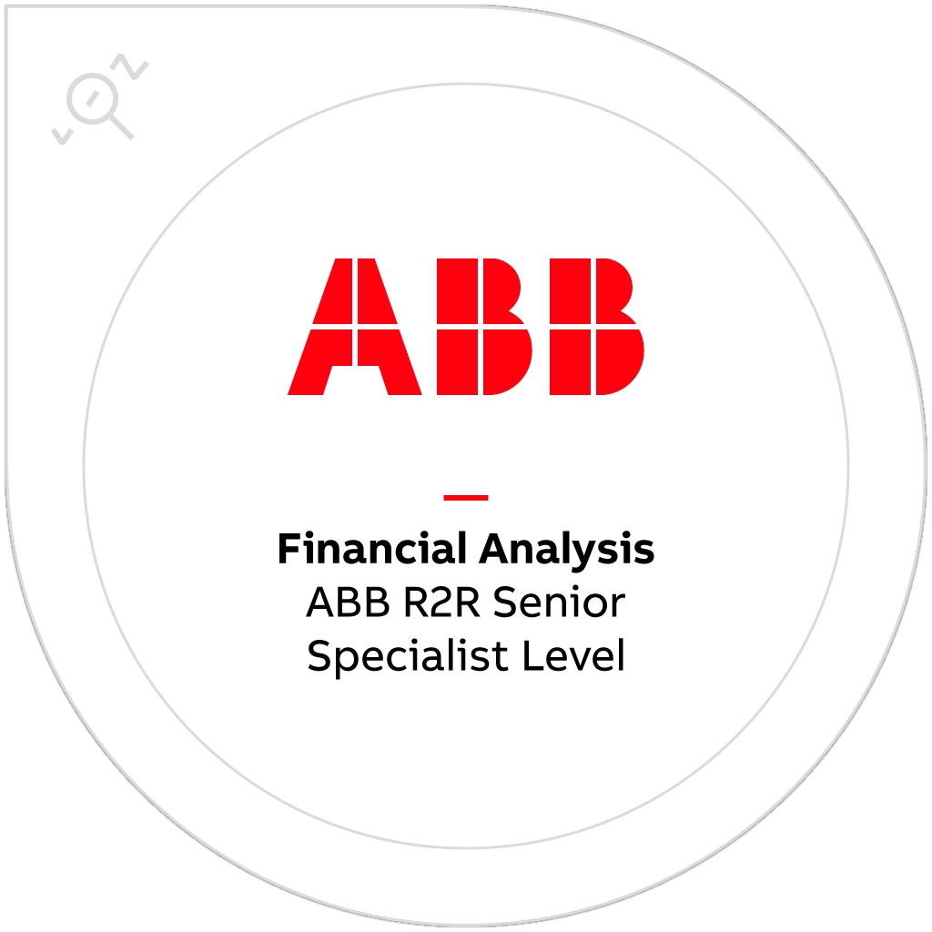 ABB R2R Business Financial Analysis - Senior Specialist Level